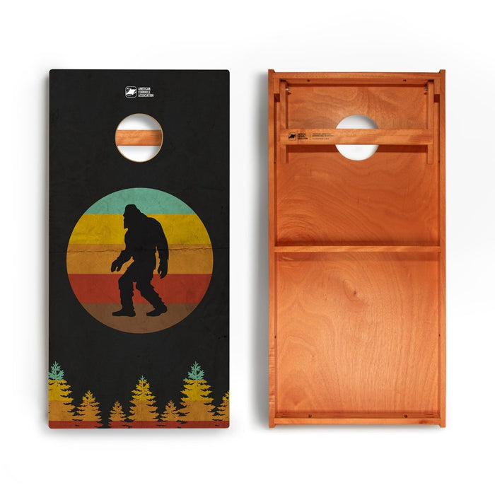 Retro Sasquatch Backyard 2400 Cornhole Boards - WACA-000193 | American Cornhole Association