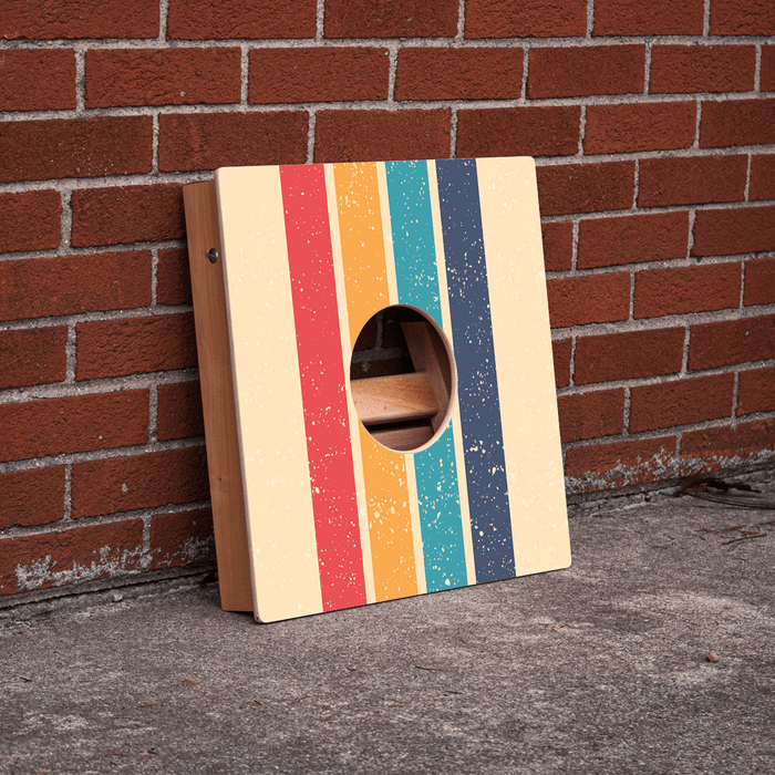 Retro Stripes Cornhole Airmail Box, - American Cornhole Association