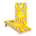 Retro Sunshine Star Cornhole Boards, - American Cornhole Association