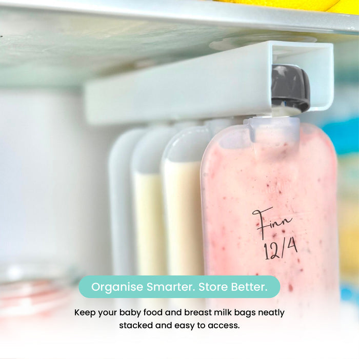 Reusable Silicone Breast Milk & Food Yoghurt Pouches 6PK 180ml