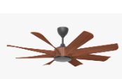 Rezo DC Motor Ceiling Fan- (60") 8 ABS Blade 12 Speed (F6+R6)  with Remote control - Matt Black