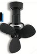Rezo DC Motor Ceiling / Wall Fan (16 Inch) 3 ABS Blade 5-Speed with Remote Control - Matt Black