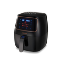A digital 3 litre air fryer with a digital touch-screen display.