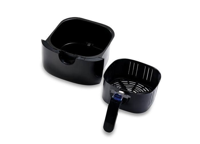 Air Fryer Basket on clear background