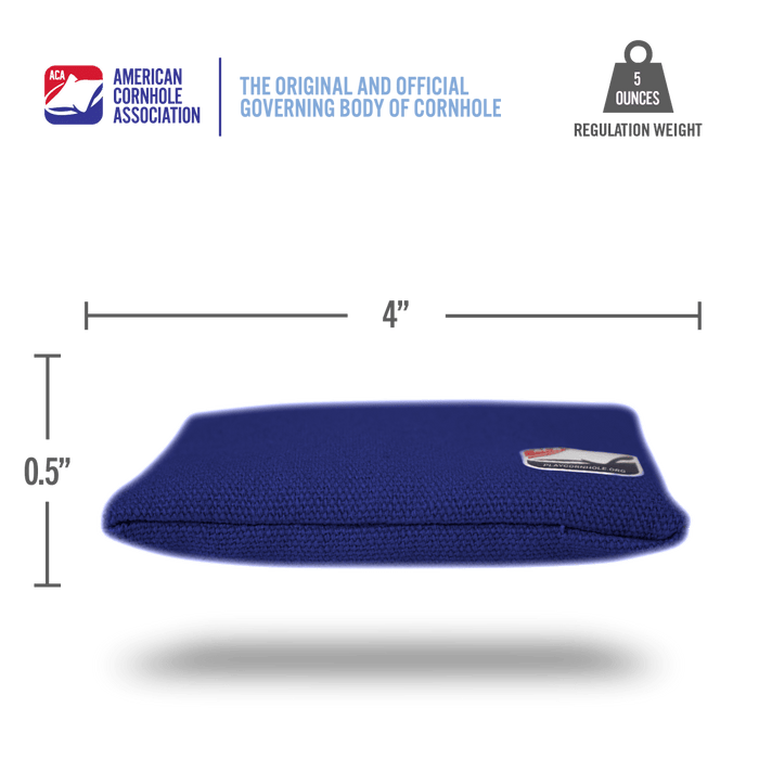 Royal Blue Daily 44x Cornhole Bags - American Cornhole Association
