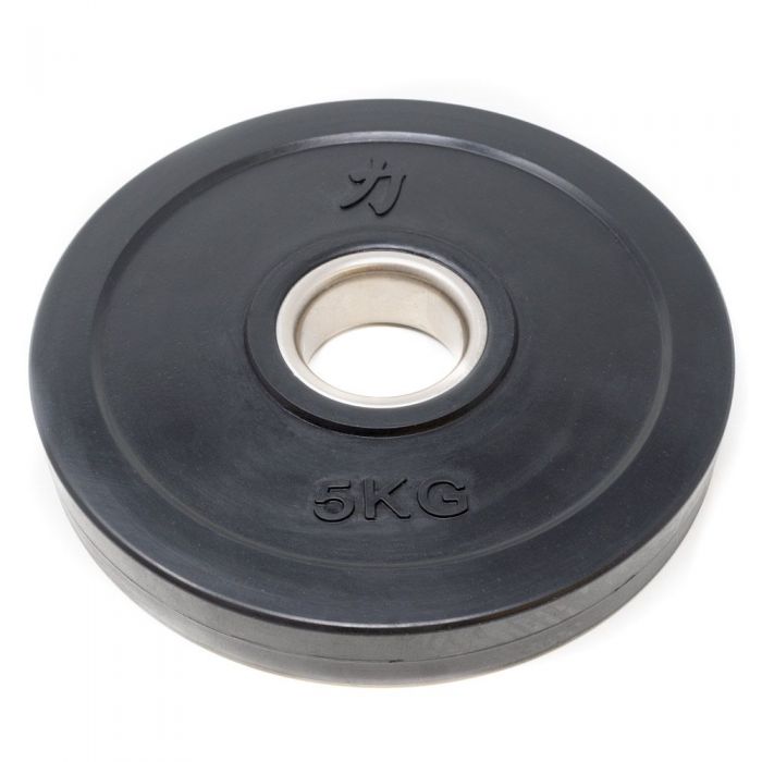 5KG - Rubber Coated Plate, Black
