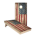 Rustic United States Flag Star Cornhole Boards - ACA - 000002 | American Cornhole Association