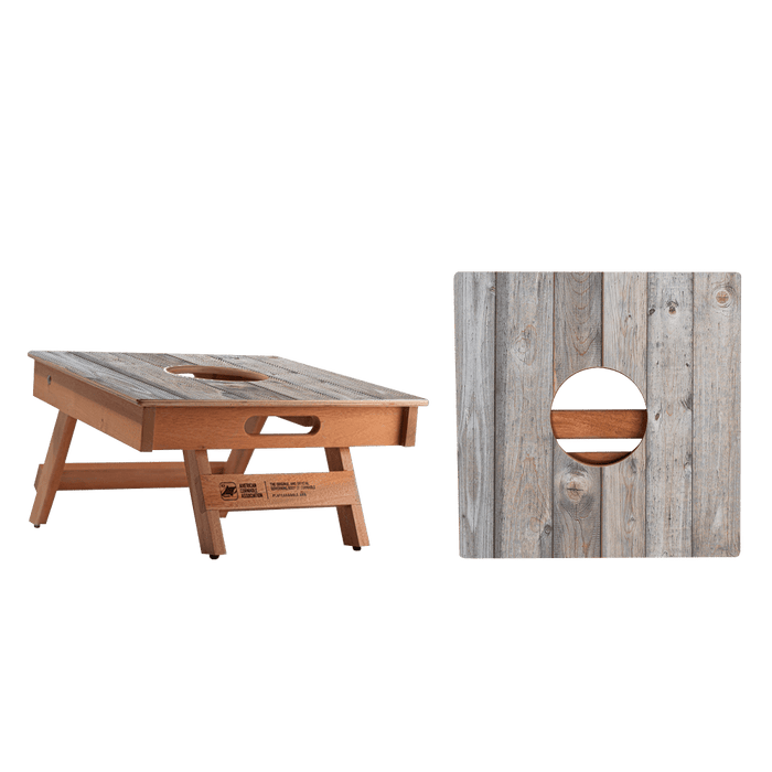 Rustic Wood Cornhole Airmail Box, - American Cornhole Association