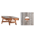 Rustic Wood Cornhole Airmail Box, - American Cornhole Association
