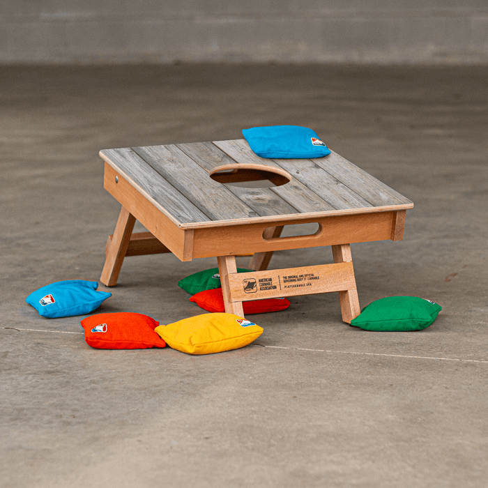 Rustic Wood Cornhole Airmail Box, - American Cornhole Association
