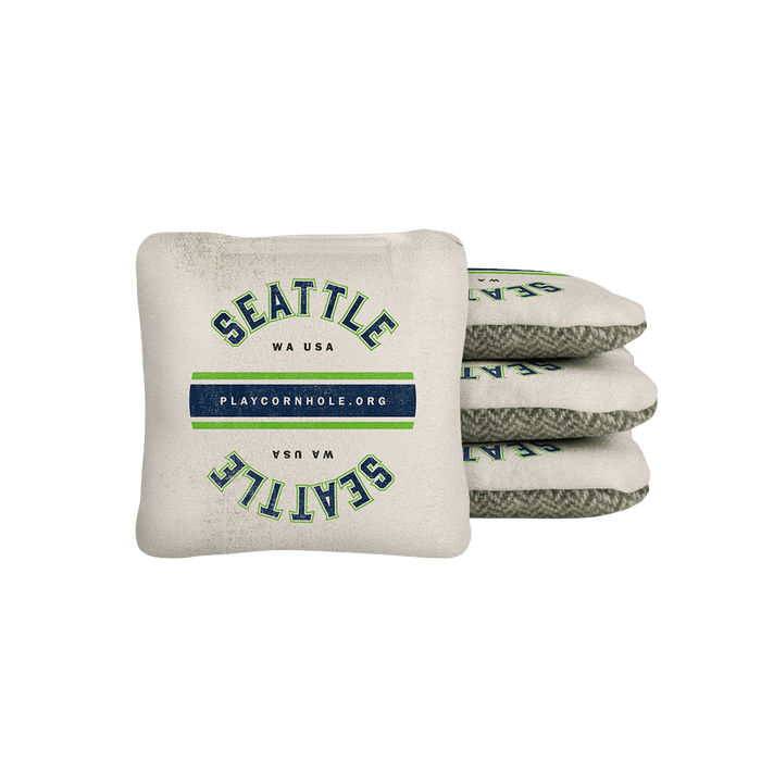 Seattle Football Gameday Backyard 1x2 ft Cornhole Board Set - WACA - 500451 - WB | American Cornhole Association