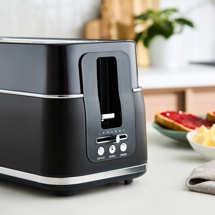 Black Morphy Richards toaster in kitchen scene