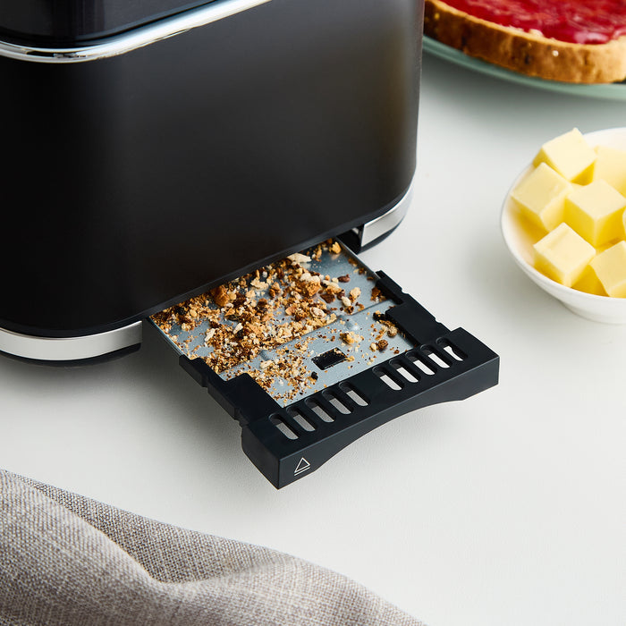 Black Morphy Richards toaster in kitchen scene