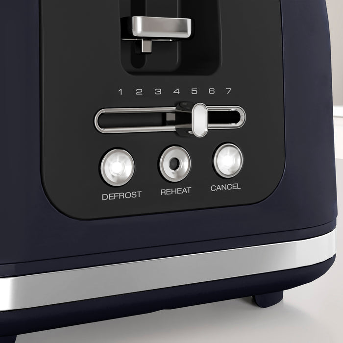 close up of toaster controls