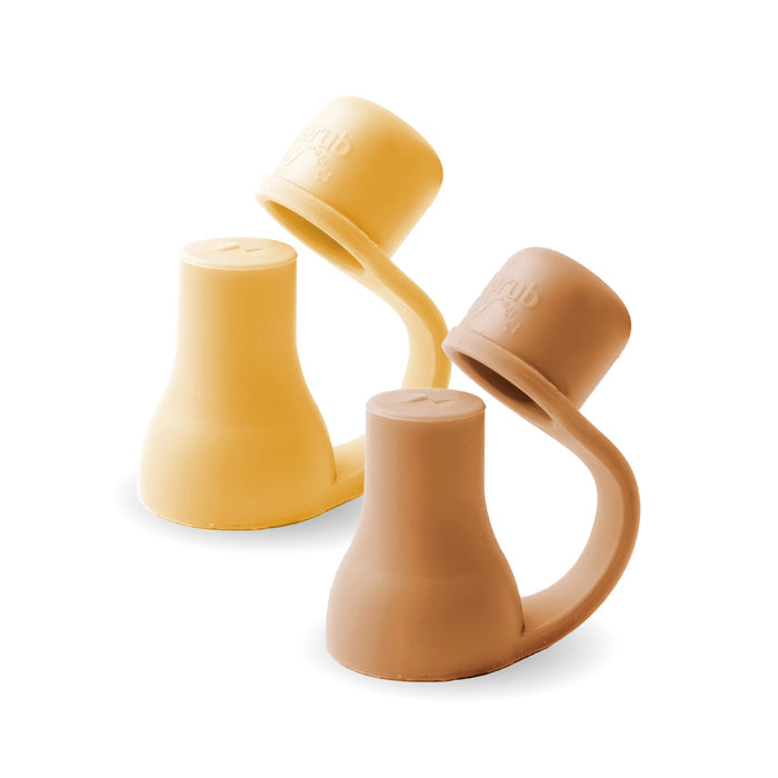 Silicone Baby Food Pouch Soft Spouts 2PK - Mimosa/Caramel