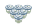 Silicone & Glass Baby Food Storage Containers 6PK 120ml - Cerulean Sage - Puree Containers
