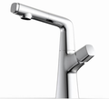 Single Lever 3-Function Pull-Up & Pull-Down Pillar Sink Mixer - Chrome