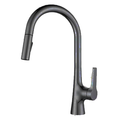 Single Lever Pull-Down Pillar Sink Mixer - Grey