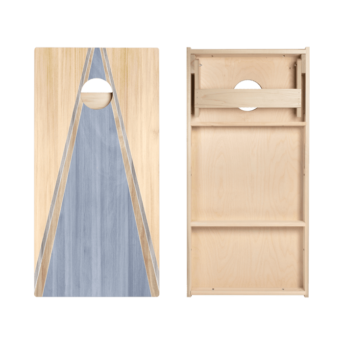 Sky Blue Classic Triangle Star Cornhole Boards, - American Cornhole Association