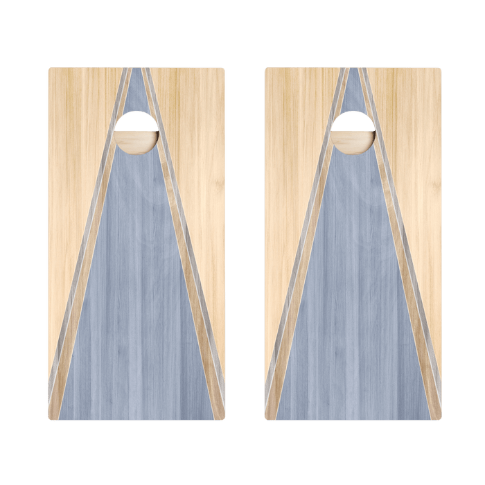 Sky Blue Classic Triangle Star Cornhole Boards, - American Cornhole Association