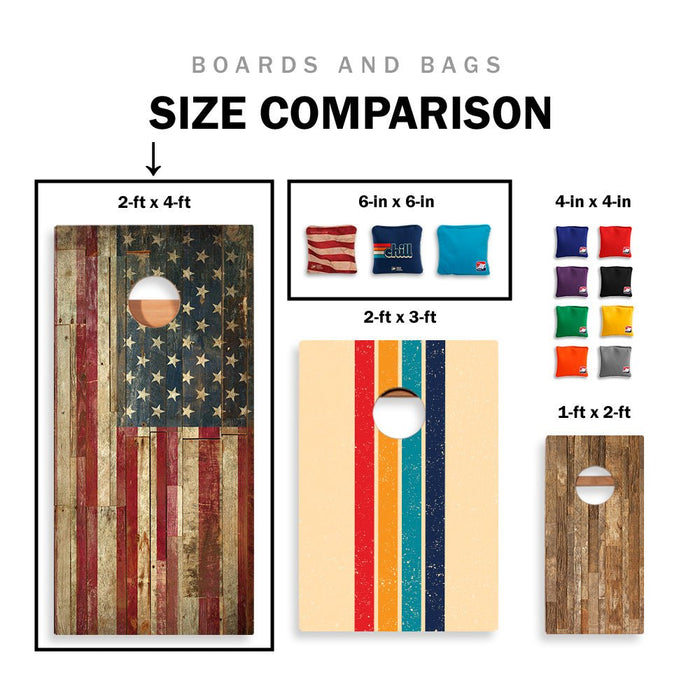 Sky Blue Classic Triangle Star Cornhole Boards, - American Cornhole Association