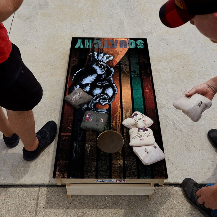 Snowboard Sasquatch Star Cornhole Boards - ACA - 000478 | American Cornhole Association