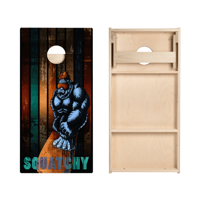 Snowboard Sasquatch Star Cornhole Boards - ACA - 000478 | American Cornhole Association