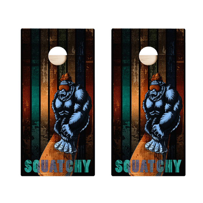 Snowboard Sasquatch Star Cornhole Boards - ACA - 000478 | American Cornhole Association
