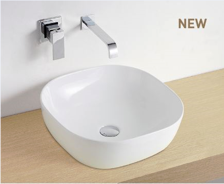 Square Above Counter Wash Basin - White