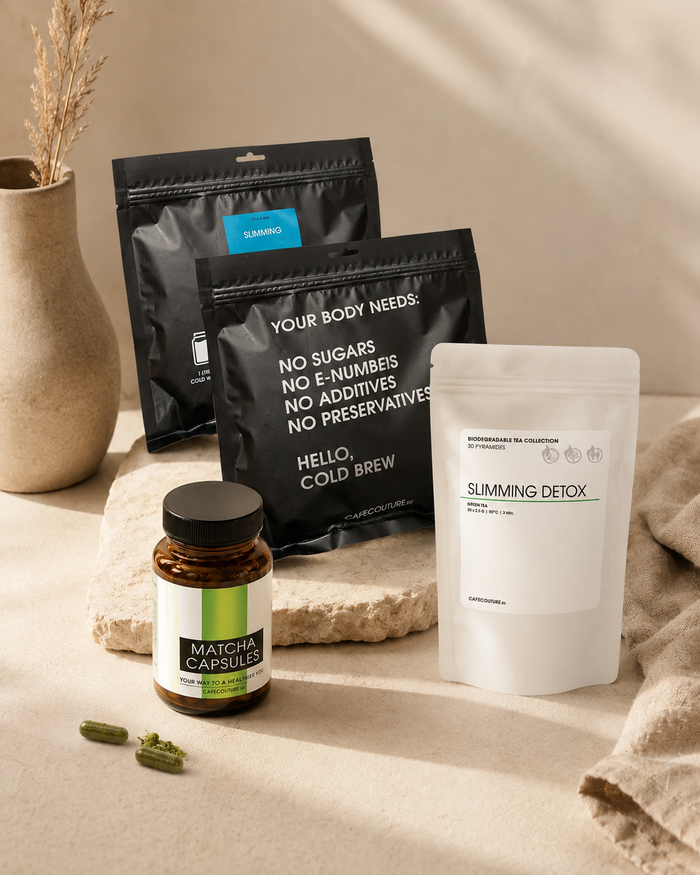 starter pakket met groene thee en matcha capsules
