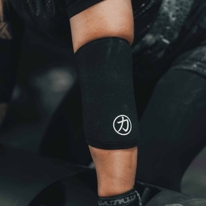 Strength Shop 7mm Inferno Neoprene Elbow Sleeves - Black (Pair) - Strength Shop
