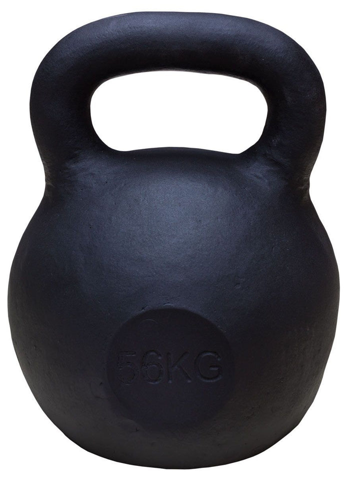 56KG - Kettlebell, Black Powder Coated