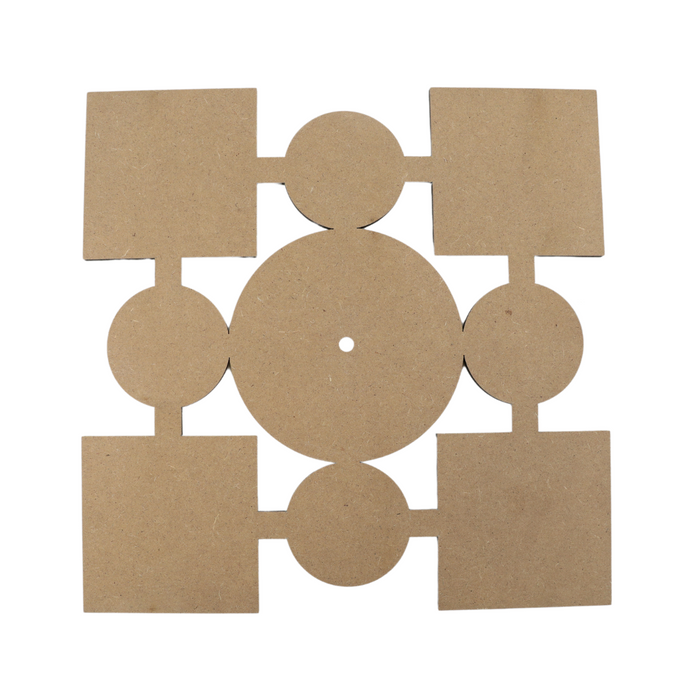 Sublimation Blank White Number Clock Square/Circle, 12" x 12"