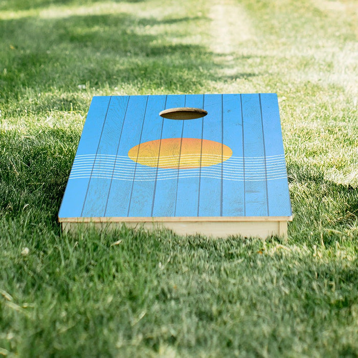 Sunset Waves Star Cornhole Boards, - American Cornhole Association