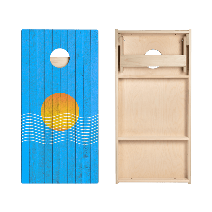 Sunset Waves Star Cornhole Boards, - American Cornhole Association