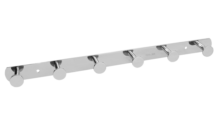 SUS304 6pcs Robe Hook - Matt Gold