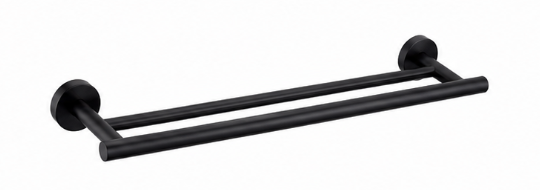 SUS304 Double Towel Bar (L750mm) - Matt Black