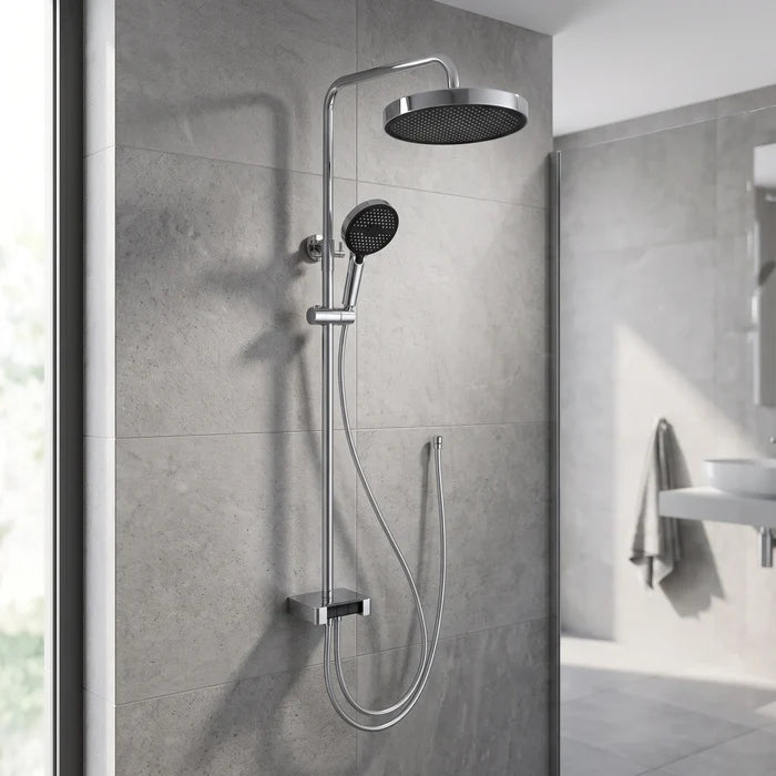SUS304 Exposed Shower Bar Set (for Instant Water Heater used) - Chrome in a room setting