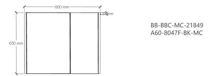 SUS304 Mirror Cabinet