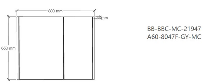 SUS304 Mirror Cabinet