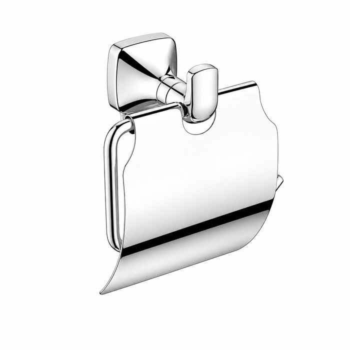 SUS304 Paper Holder with Cover - Chrome