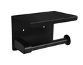 SUS304 Paper Holder with Shelf - Matt Black