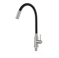 SUS304 Pillar Sink Tap c/w Flexible Black Silicone Hose