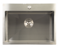 SUS304 Single Bowl Mini Nano Kitchen Sink c/w Roll Up Rack & Basket - Satin