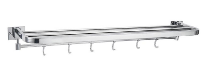 SUS304 Towel Rack with Hooks