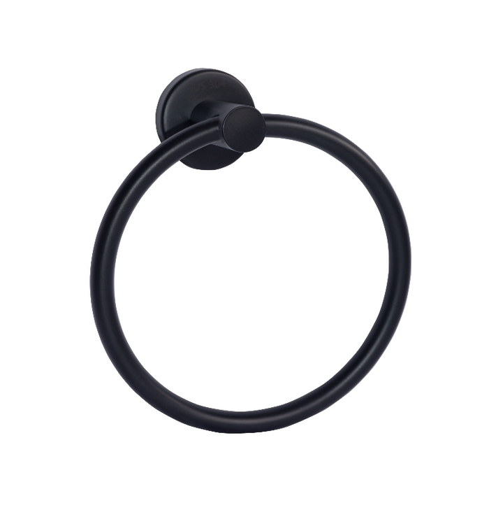 SUS304 Towel Ring - Matt Black