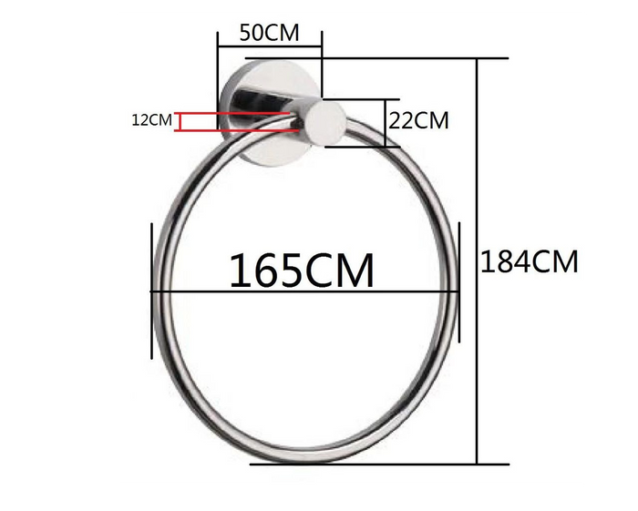 SUS304 Towel Ring - Satin
