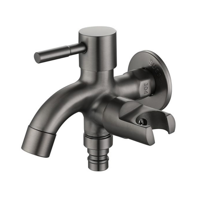 SUS304 Two Way Tap c/w Bidet Holder