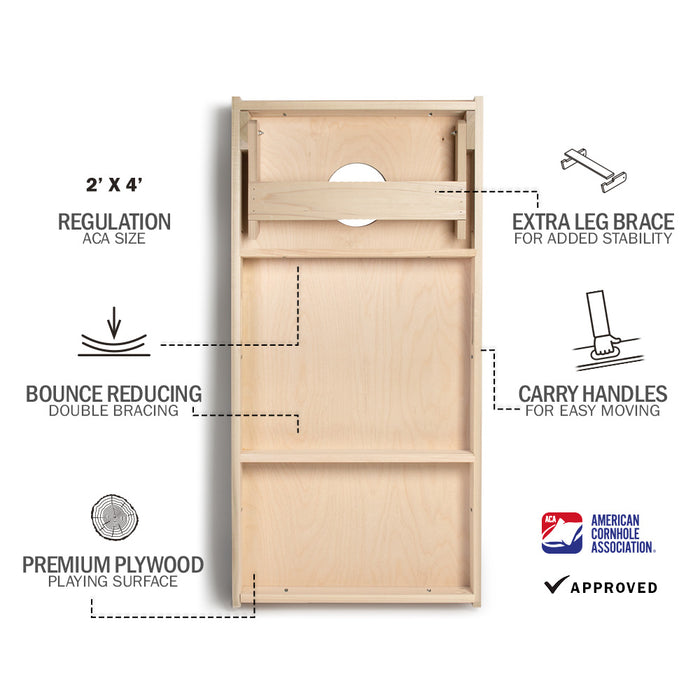 Swashed Stripes Star Cornhole Boards | American Cornhole Association