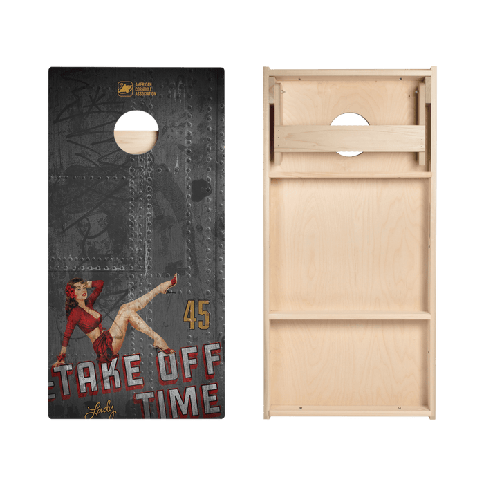Take Off Time Star Cornhole Boards - ACA - 000221 | American Cornhole Association